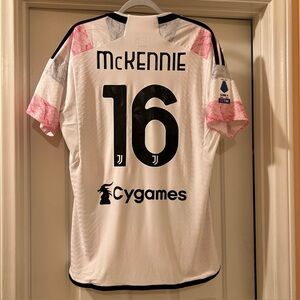 Adidas Juventus Weston McKennie Serie A PLAYER ISSUE Authentic Jersey Size Large